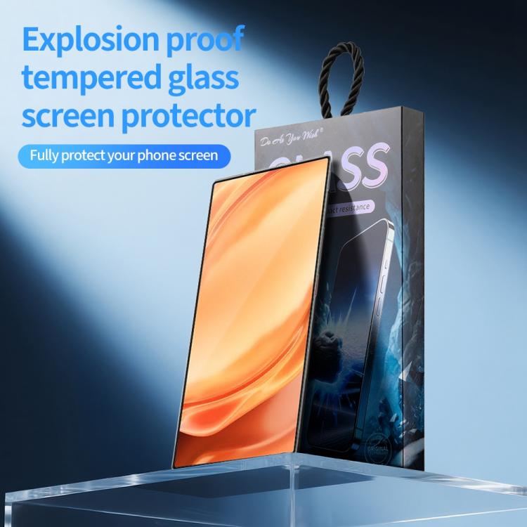 For ZTE nubia Z50 Ultra 5pcs / Pack Do As You Wish Silk Screen Printed HD Tempered Glass Film - Black