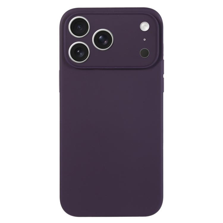 For iPhone 17 Pro Pure Color Liquid Silicone Fine Pore Phone Case