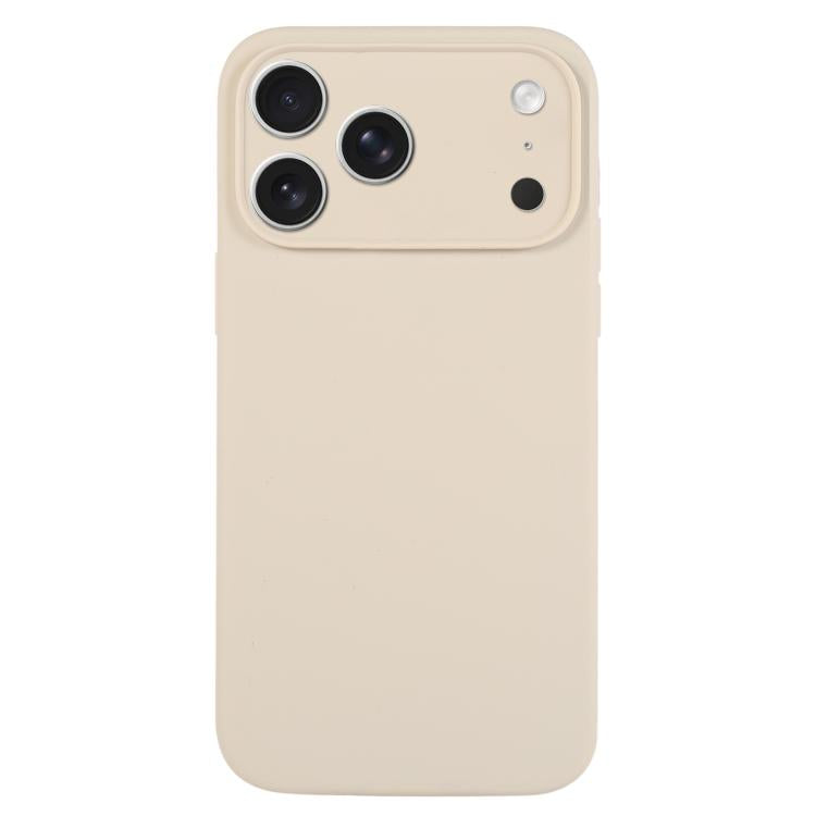 For iPhone 17 Pro Pure Color Liquid Silicone Fine Pore Phone Case