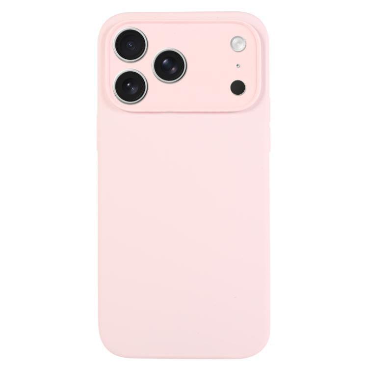 For iPhone 17 Pro Pure Color Liquid Silicone Fine Pore Phone Case