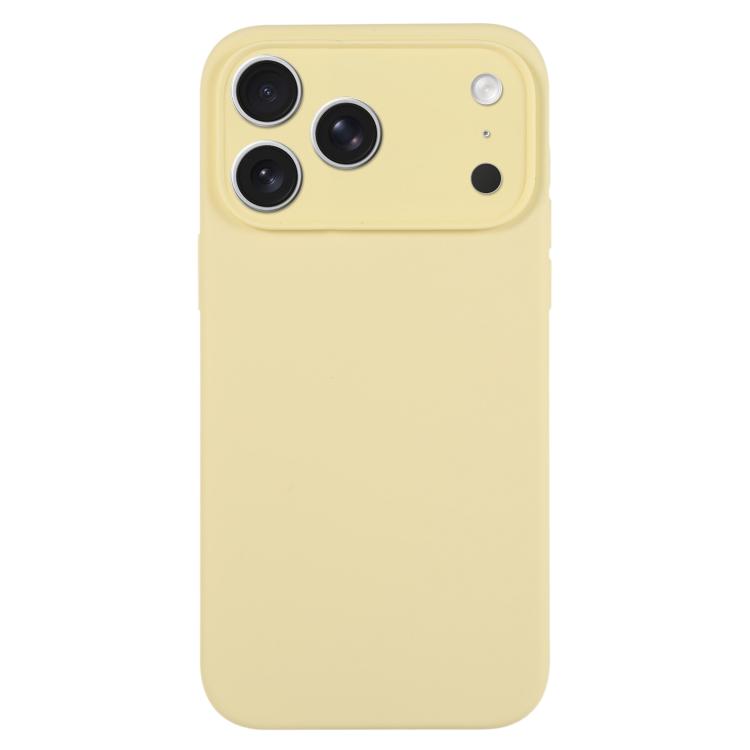 For iPhone 17 Pro Pure Color Liquid Silicone Fine Pore Phone Case