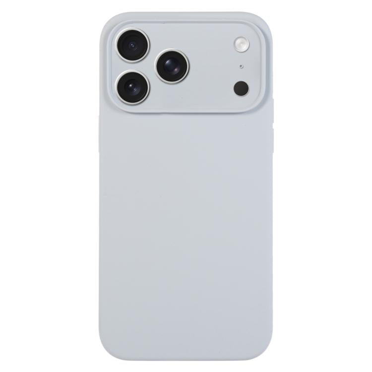 For iPhone 17 Pro Pure Color Liquid Silicone Fine Pore Phone Case