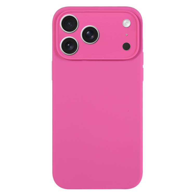 For iPhone 17 Pro Pure Color Liquid Silicone Fine Pore Phone Case