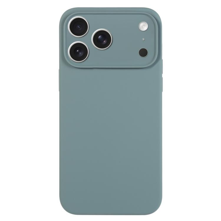 For iPhone 17 Pro Pure Color Liquid Silicone Fine Pore Phone Case