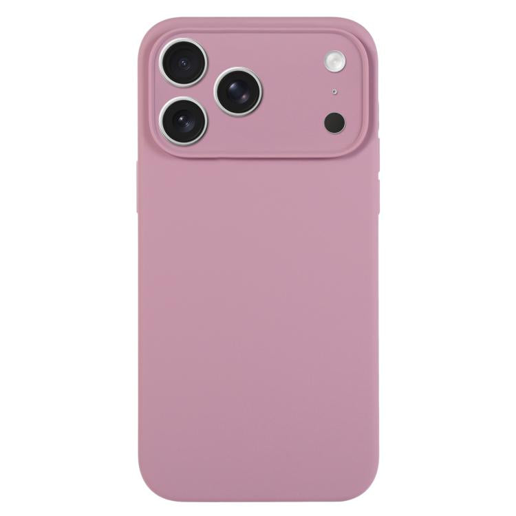 For iPhone 17 Pro Pure Color Liquid Silicone Fine Pore Phone Case