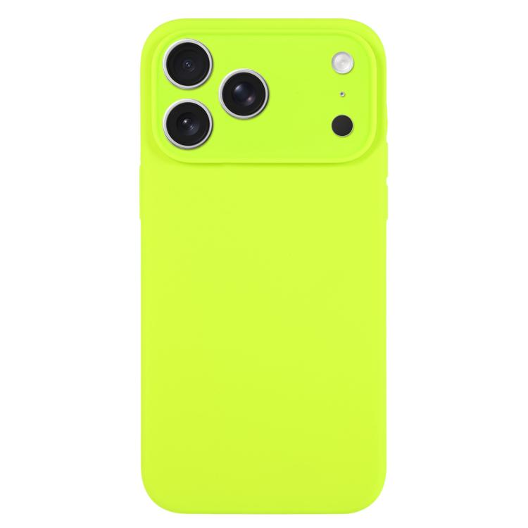 For iPhone 17 Pro Pure Color Liquid Silicone Fine Pore Phone Case