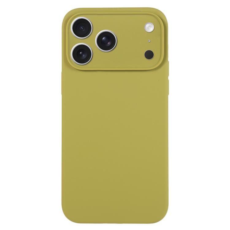 For iPhone 17 Pro Pure Color Liquid Silicone Fine Pore Phone Case