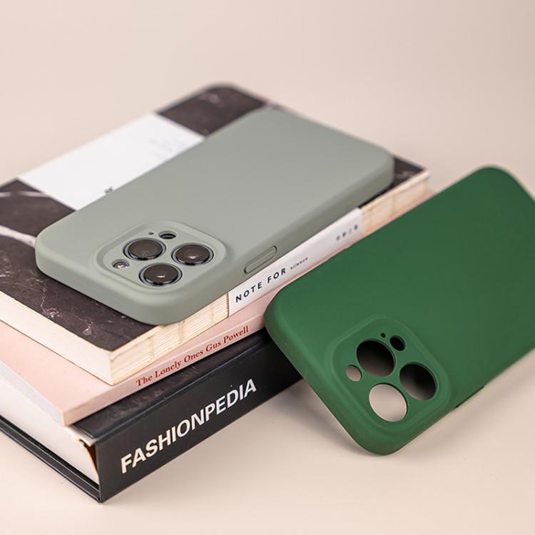 For iPhone 17 Pro Pure Color Liquid Silicone Fine Pore Phone Case