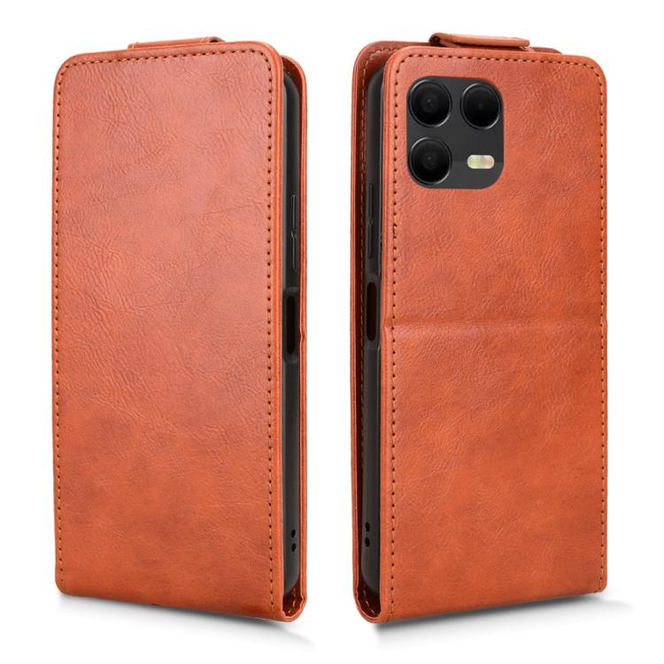 For T-Mobile Revvl 8 Pro 5G Magnetic Vertical Flip Leather Phone Case with Buckle