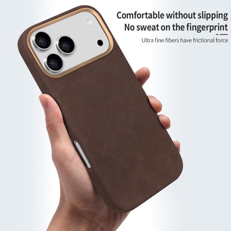For iPhone 17 Pro Max VIETAO Suede MagSafe PU Leather Phone Case