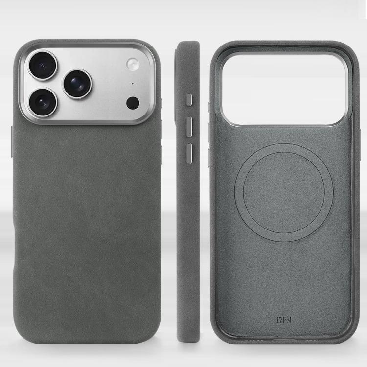For iPhone 17 Pro Max VIETAO Suede MagSafe PU Leather Phone Case