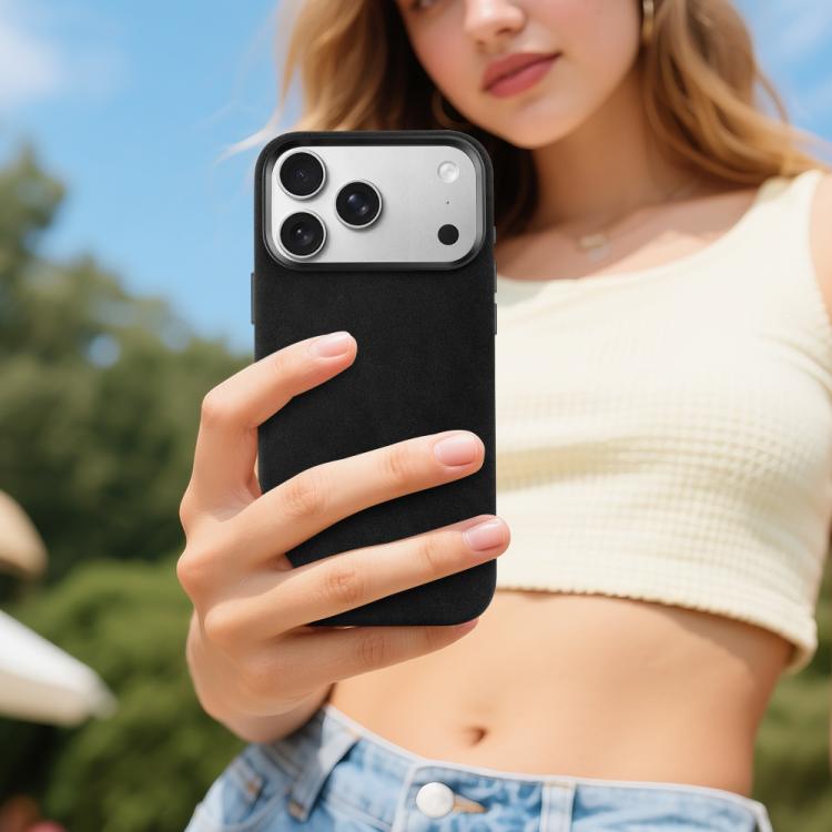 For iPhone 17 Pro Max VIETAO Suede MagSafe PU Leather Phone Case