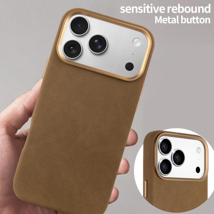 For iPhone 17 Pro VIETAO Suede MagSafe PU Leather Phone Case
