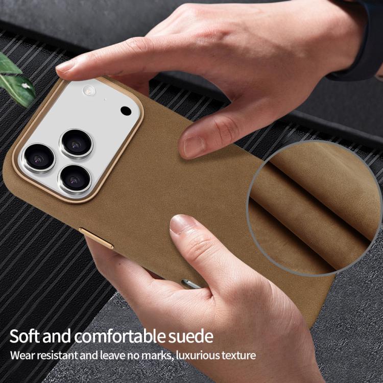 For iPhone 17 Pro VIETAO Suede MagSafe PU Leather Phone Case