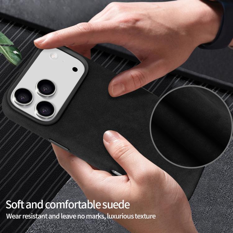 For iPhone 17 Pro VIETAO Suede MagSafe PU Leather Phone Case