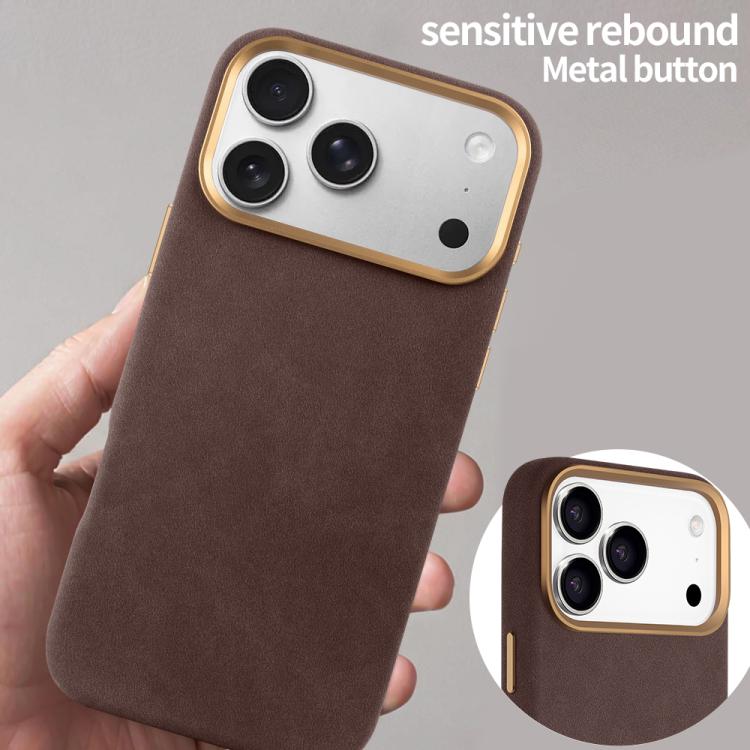 For iPhone Air VIETAO Suede MagSafe PU Leather Phone Case