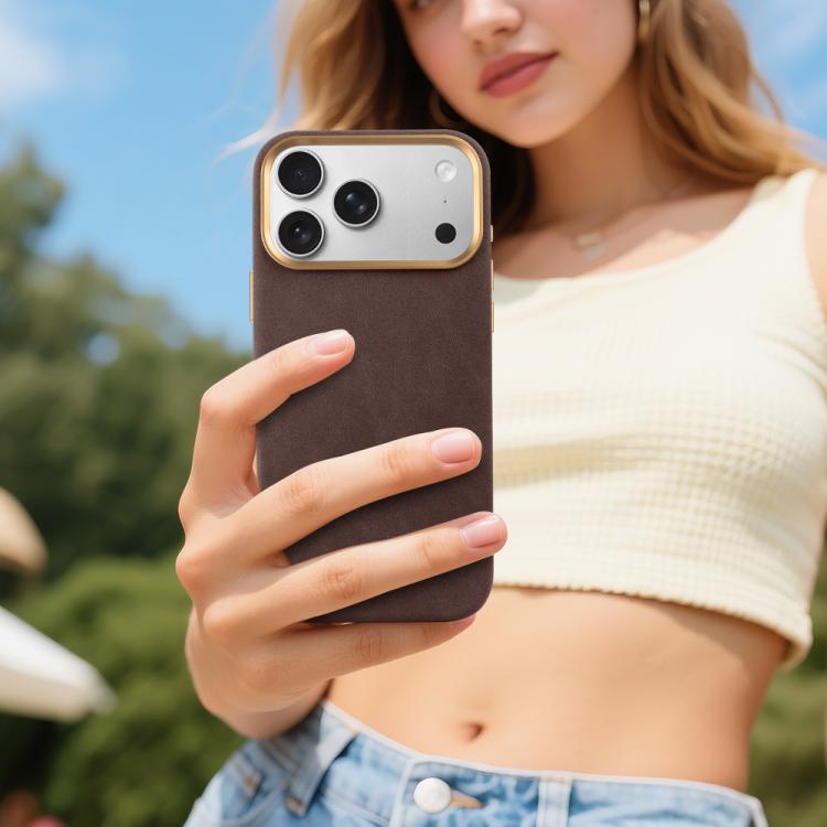 For iPhone Air VIETAO Suede MagSafe PU Leather Phone Case