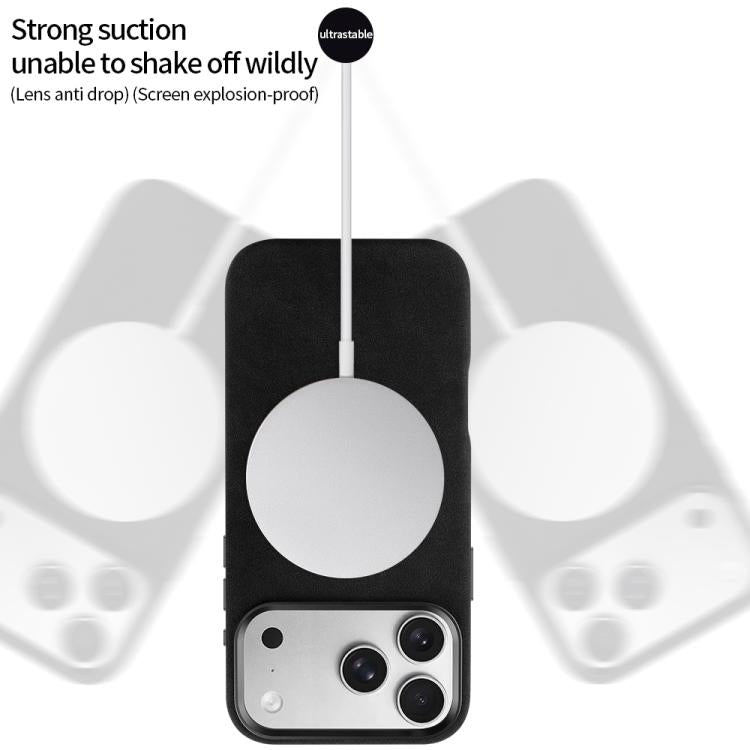 For iPhone Air VIETAO Suede MagSafe PU Leather Phone Case