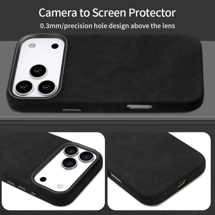 For iPhone Air VIETAO Suede MagSafe PU Leather Phone Case