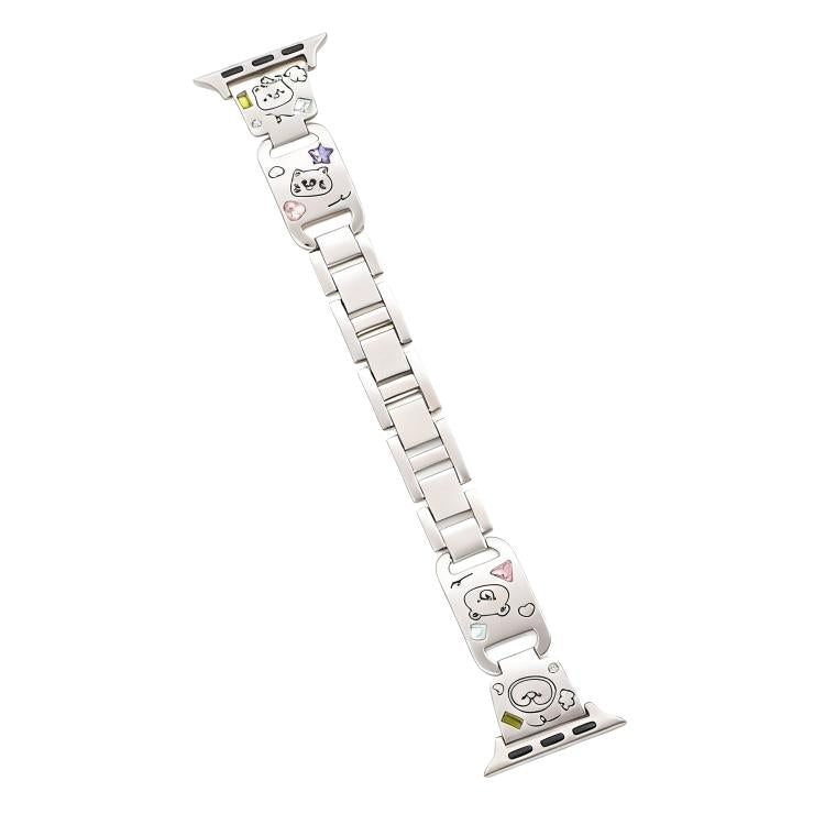 For Apple Watch 38 / 40 / 41 / S11 42mm xDfind Happy Zoo Bracelet Diamond Metal Watch Band