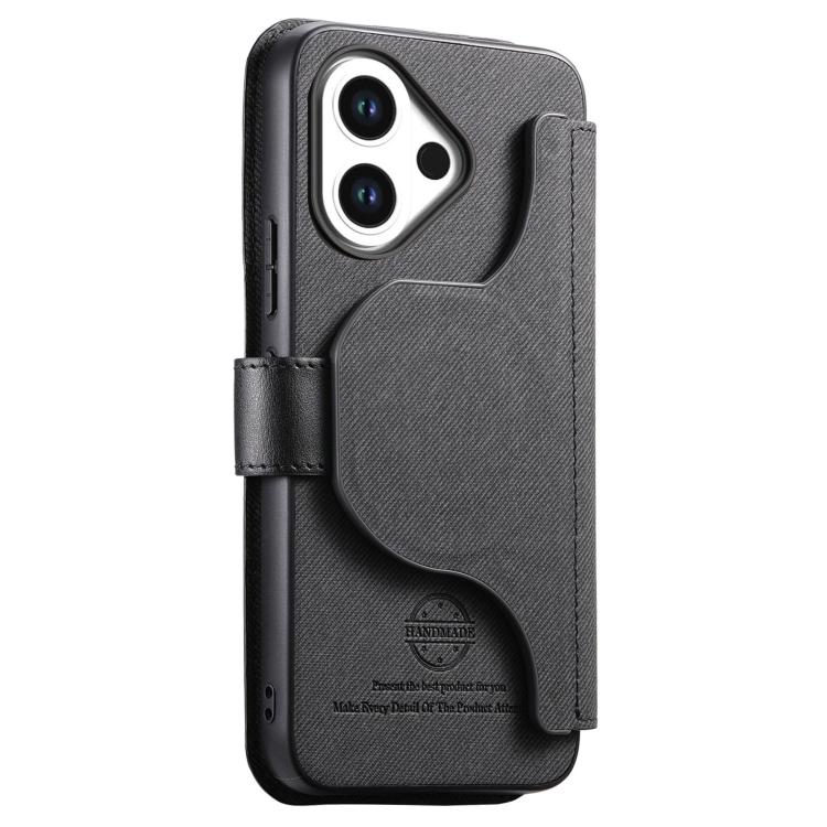 For vivo V60 Lite Twill Fabric MagSafe RFID Anti-theft Zipper Wallet Leather Phone Case