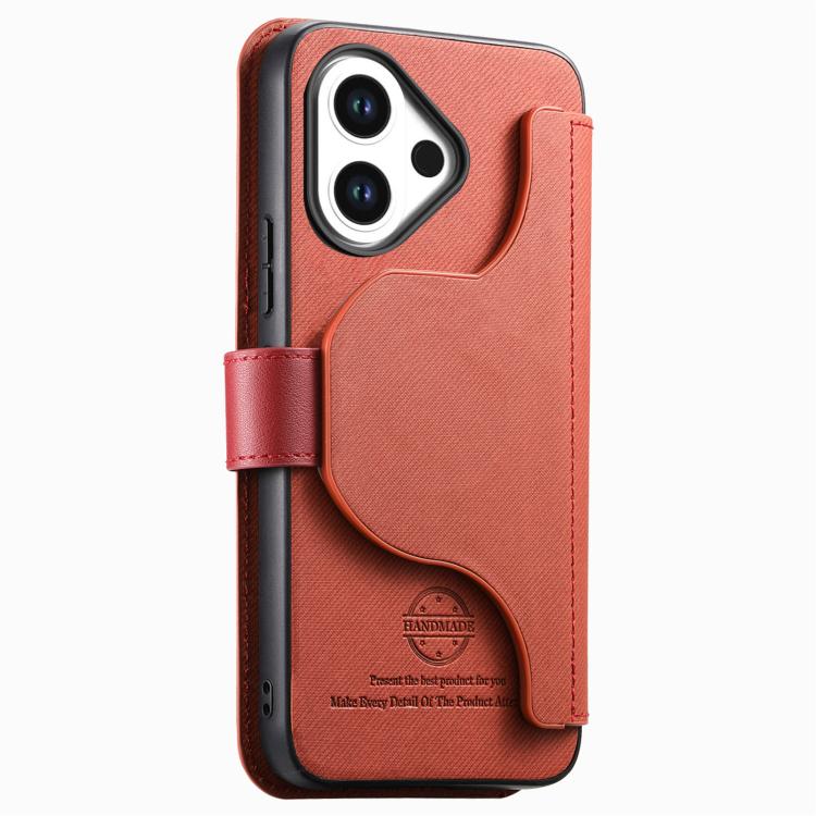 For vivo V60 Lite Twill Fabric MagSafe RFID Anti-theft Zipper Wallet Leather Phone Case