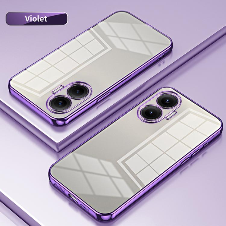 For Redmi Turbo 4 Pro Transparent Plating Fine Hole Phone Case