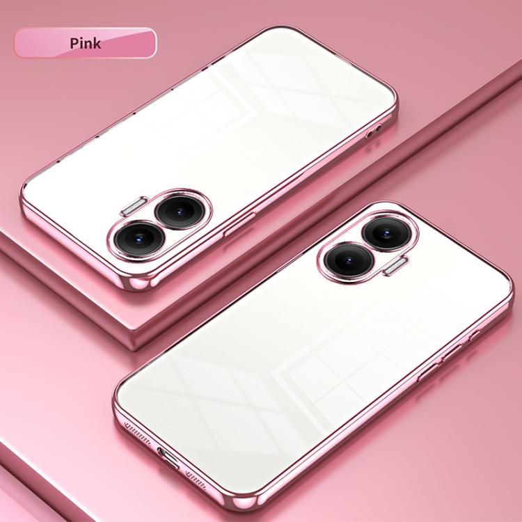 For Redmi Turbo 4 Pro Transparent Plating Fine Hole Phone Case