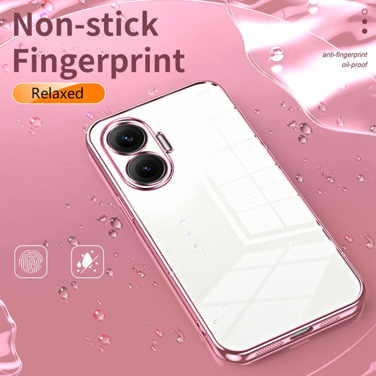 For Redmi Turbo 4 Pro Transparent Plating Fine Hole Phone Case