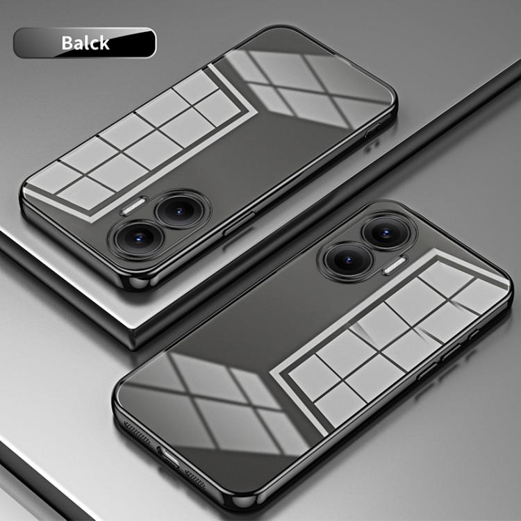 For Redmi Turbo 4 Pro Transparent Plating Fine Hole Phone Case