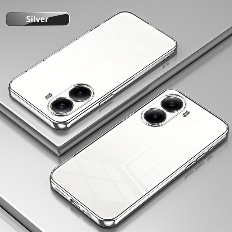 For Redmi Turbo 4 Transparent Plating Fine Hole Phone Case