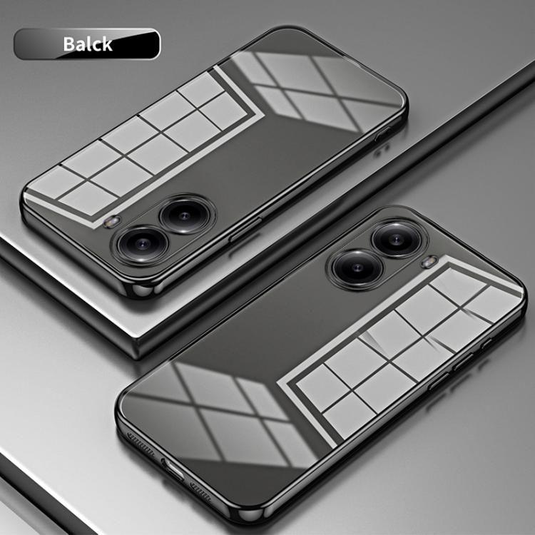 For Redmi Turbo 4 Transparent Plating Fine Hole Phone Case