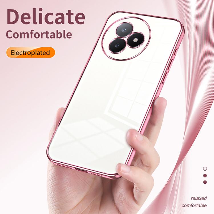 For Redmi K80 Ultra Transparent Plating Fine Hole Phone Case