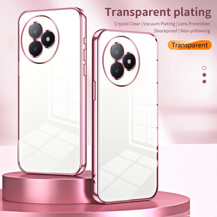 For Redmi K80 Ultra Transparent Plating Fine Hole Phone Case