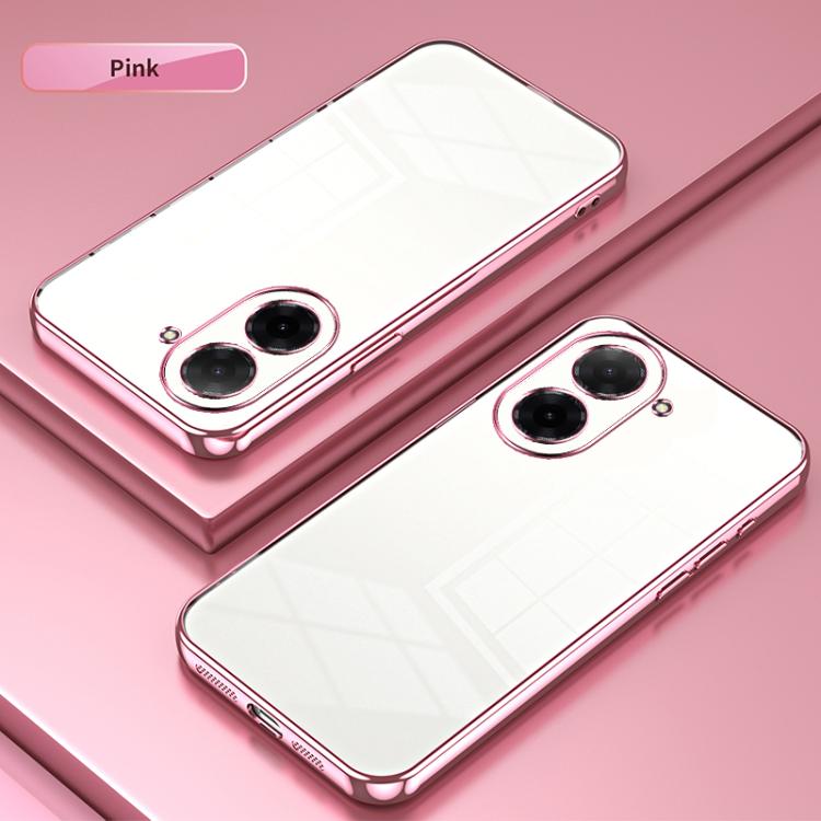 For Redmi A5 4G 171.7mm / Poco C71 Transparent Plating Fine Hole Phone Case