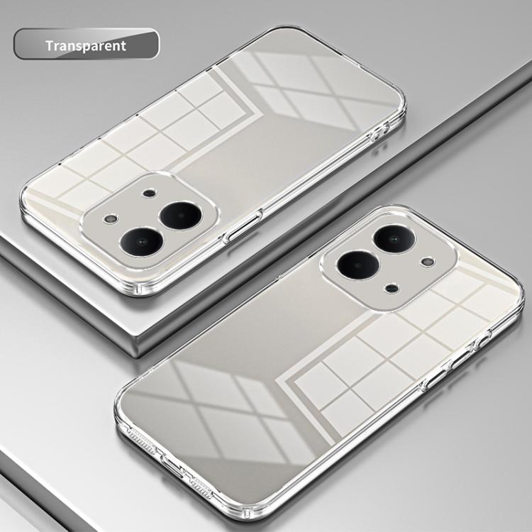 For Redmi 15C 5G / 4G Global 171mm Transparent Plating Fine Hole Phone Case