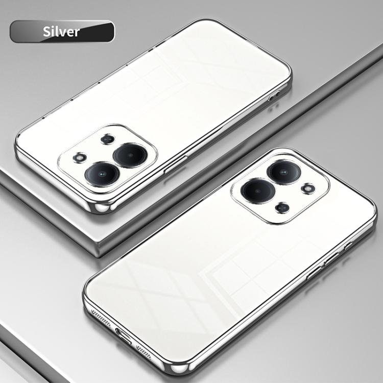 For Redmi 15C 5G / 4G Global 171mm Transparent Plating Fine Hole Phone Case