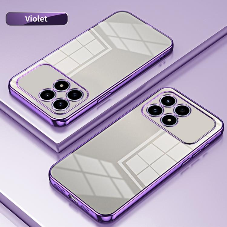 For Redmi K90 / Poco F8 Pro Transparent Plating Fine Hole Phone Case