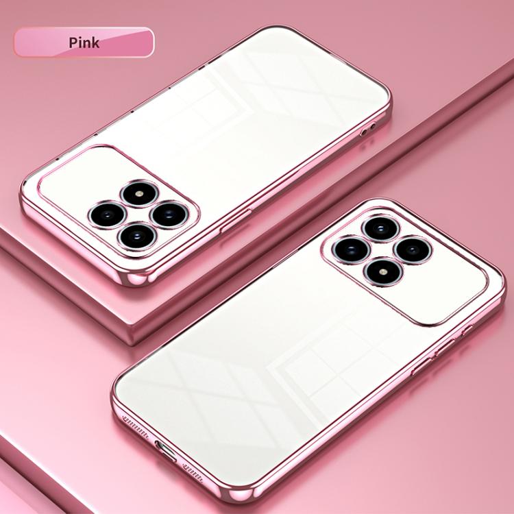 For Redmi K90 / Poco F8 Pro Transparent Plating Fine Hole Phone Case