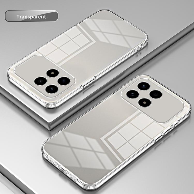 For Redmi K90 / Poco F8 Pro Transparent Plating Fine Hole Phone Case