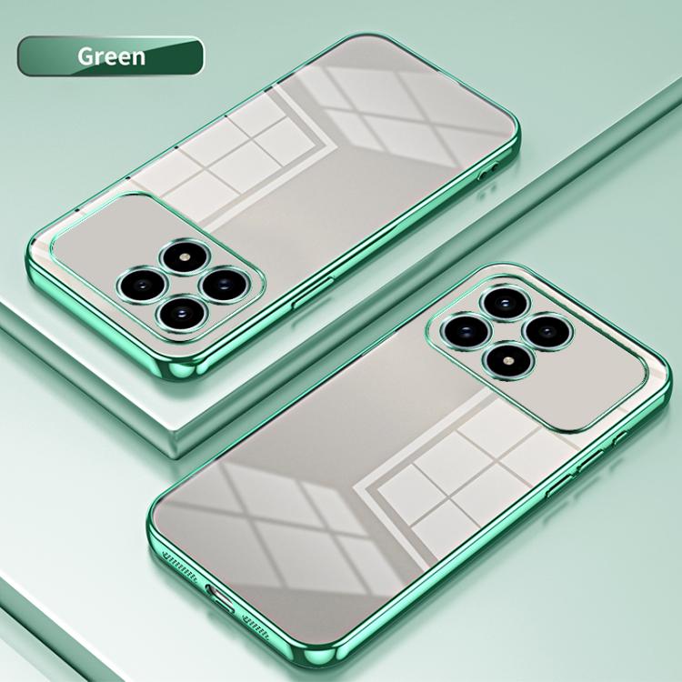 For Redmi K90 / Poco F8 Pro Transparent Plating Fine Hole Phone Case