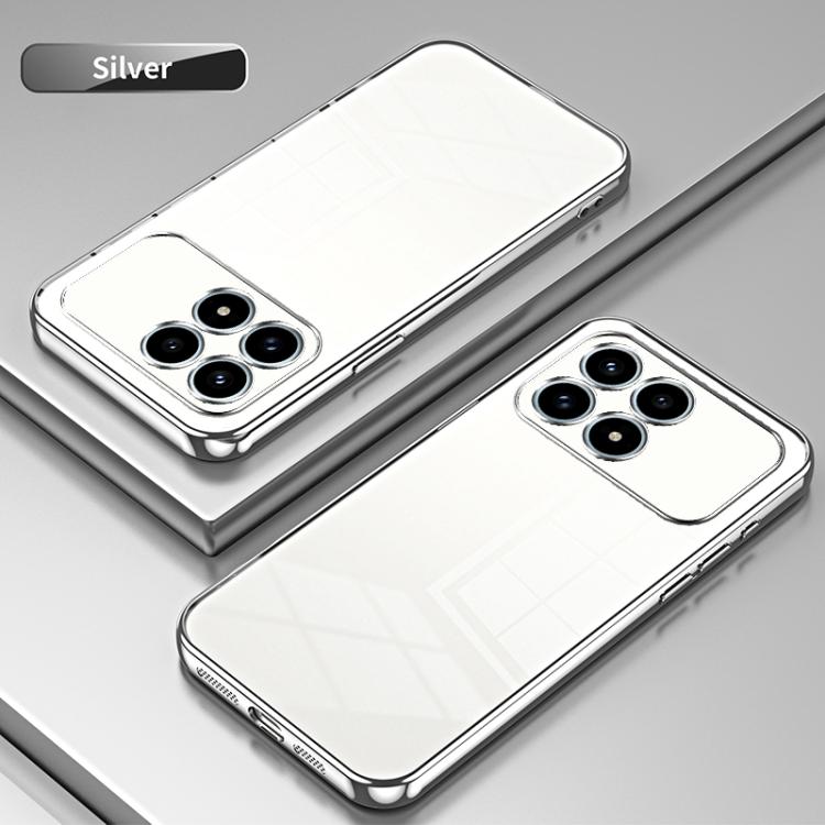 For Redmi K90 / Poco F8 Pro Transparent Plating Fine Hole Phone Case