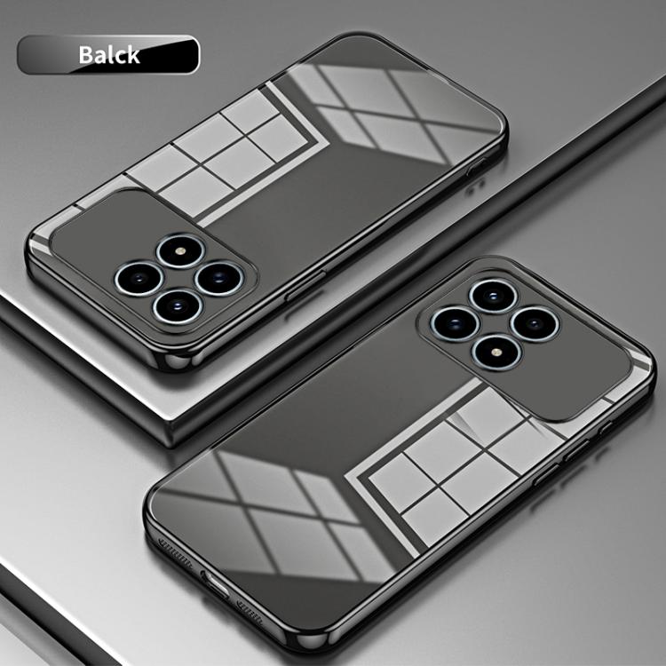 For Redmi K90 / Poco F8 Pro Transparent Plating Fine Hole Phone Case