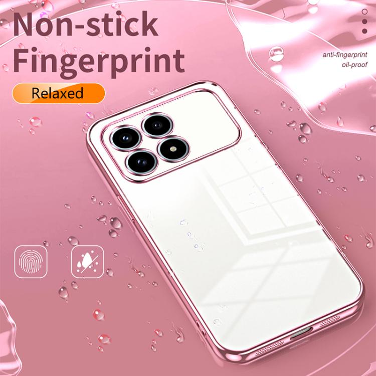For Redmi K90 / Poco F8 Pro Transparent Plating Fine Hole Phone Case