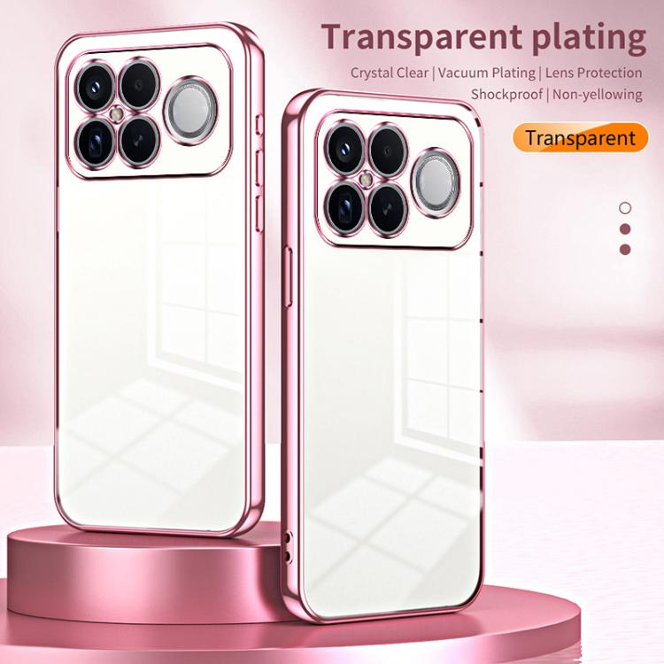 For Redmi K90 Pro Max / Poco F8 Ultra Transparent Plating Fine Hole Phone Case