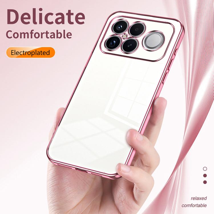 For Redmi K90 Pro Max / Poco F8 Ultra Transparent Plating Fine Hole Phone Case