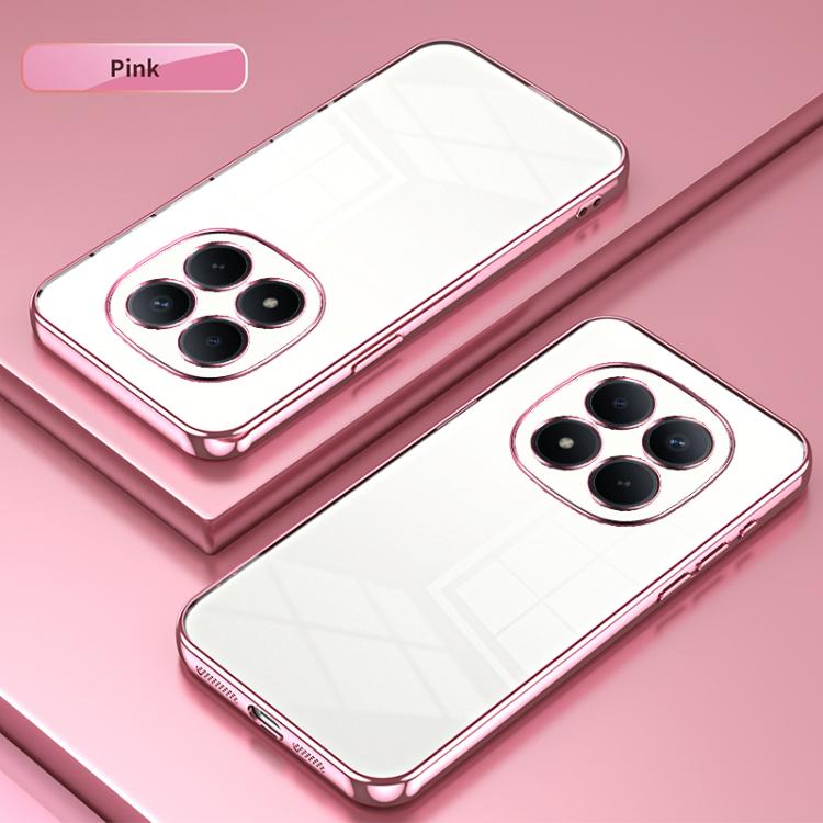 For Redmi Note 15 Pro 4G Global 163.2mm Transparent Plating Fine Hole Phone Case