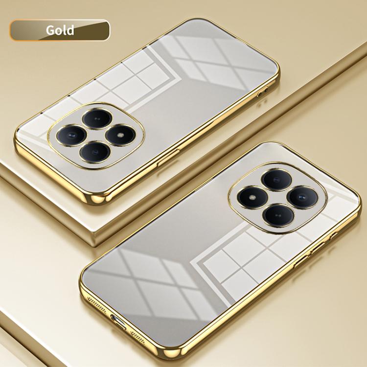 For Redmi Note 15 Pro 4G Global 163.2mm Transparent Plating Fine Hole Phone Case