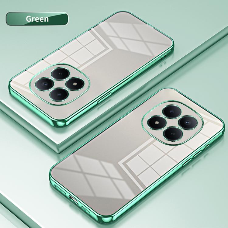 For Redmi Note 15 Pro 4G Global 163.2mm Transparent Plating Fine Hole Phone Case