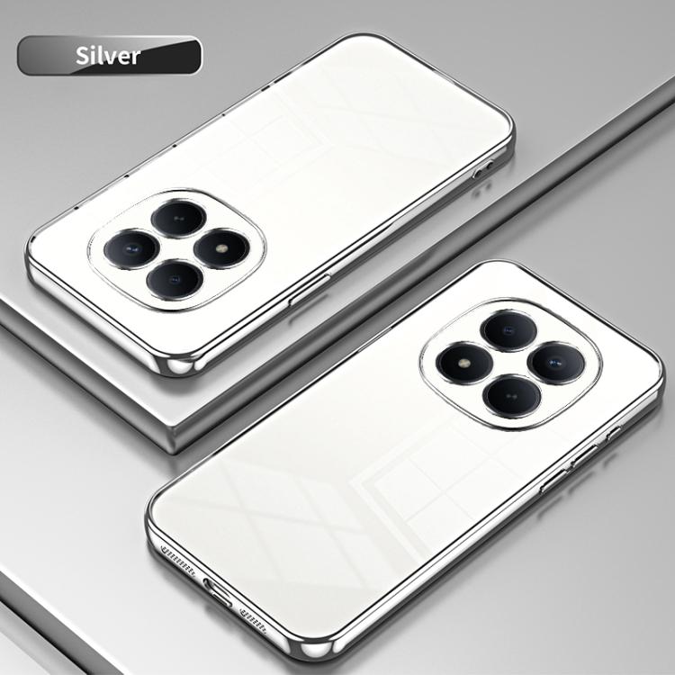 For Redmi Note 15 Pro 4G Global 163.2mm Transparent Plating Fine Hole Phone Case